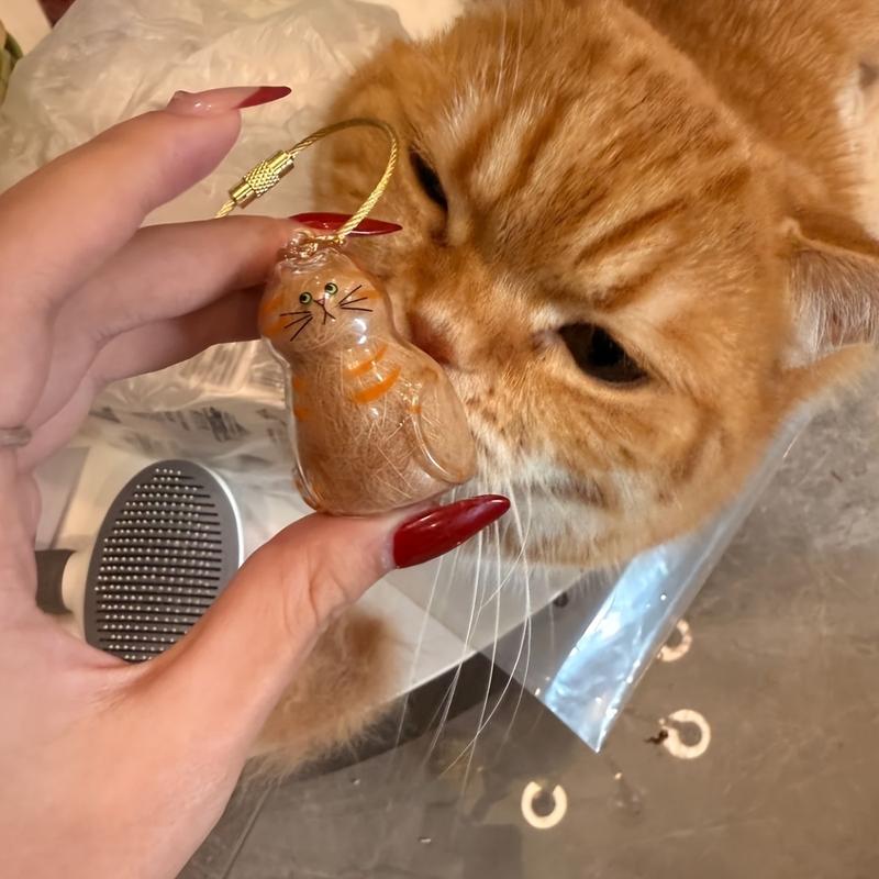Custom Cat Fur Memorial Charm – DIY Pet Keepsake Gift for Cat Lovers